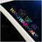 Finest Folia Frontscheibenaufkleber Schriftzug Hand wash only Aufkleber für Windschutzscheibe Heckscheibe Frontscheibe Auto Fahrzeug Dekor Sticker FS129 (Hologramm, Innenklebend)
