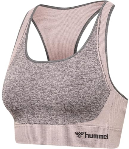 hummel hmlKARINA Seamless Sports TOP Beige - XS, Beige, 54% PL, 38% PA, 9% EA - Strick, Frauen