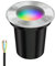 ledscom.de Bodeneinbauleuchte BOLI für außen, IP67, edelstahl, gefrostet, rund, 108mm Ø inkl. LED RGB Lampe, smart 473lm
