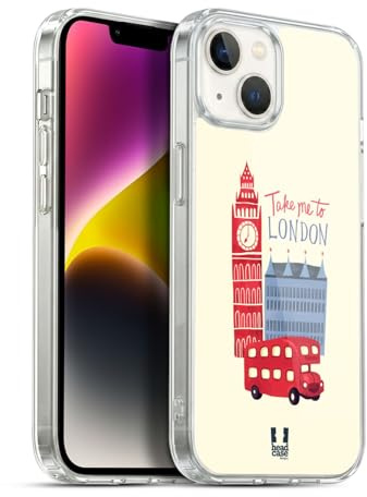Head Case Designs Voyage Je Rêve Londres Coque en Gel [Protection de Qualité Militaire] Compatible avec Apple iPhone 14 Plus Et Compatible avec MagSafe