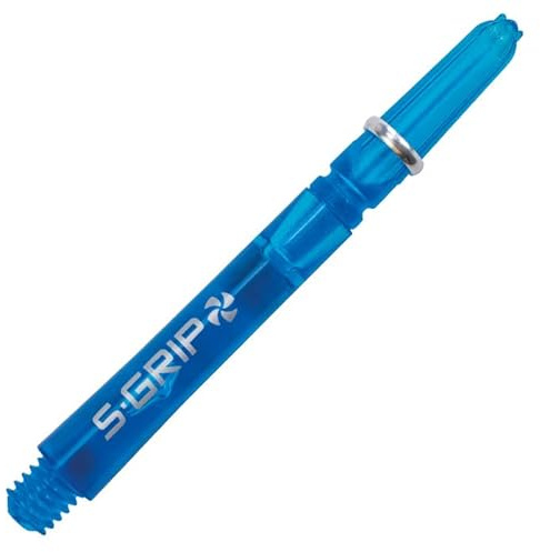 Harrows Supergrip Spin Schäfte von Thor-Sports mit 360 Grad rotierendem Top S-Grip 2BA Gewinde (Short, Aqua)