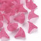 Craftdady 10 x Blumen-Acrylperlen, Calla-Lilie, transparent, mattiert, Kunststoff-Blumenanhänger zum Basteln von Armbändern, Kamelie