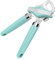 PAKITNER - Can Opener Manual, Safe Cut Heavy Duty Hand Can Opener with Magnetic Lifter, Stainless Steel with Sharp Blade Smooth Edge Can opener, Easy Big Turn Knob, with Bottle Opener, Aqua Sky