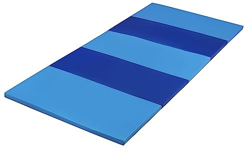 PLUFSIG Faltbare Gymnastikmatte, 78x185 cm (Blau)