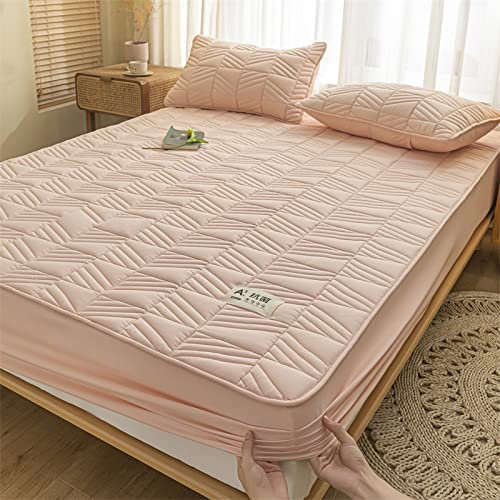 JIANINGHOME Bettlaken mit 180x220,Weiches Spannbetttuch, Extra Tief, FüR Einzel, Doppel, Kingsize Und Super-Kingsize-Betten, Waschbarer Matratzenschutz