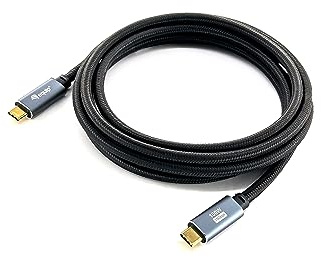 Equip 128357 USB 3.2 Gen 2 C-auf-C-Kabel, Stecker/Stecker, 2,0 m, 0,5 m, PD100W, 4K/60 Hz, 10 Gbit/s, Schwarz