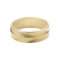 Fossil Damen-Edelstahlband Ringe, 6, Ernte-Gold