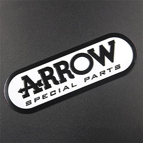 Motorradableitungen Aufkleber Aufkleber Aluminium 3D-Wärme-resistenter Schalldämpfer Abziehbilder Pfeilaufkleber (Color : PQT109)