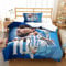 tanzhenning Lionel Messi Bettwäsche Set 3D Bettwäsche Set 3 Teilig Mikrofaser Bettbezug Mit Reißverschluss Und Kissenbezug Weich Haltbar Atmungsaktive Single（135x200cm）