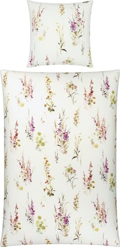 Erwin Müller Bettwäsche Schweizer Premium-Satin bunt Größe 1x 135x200 cm + 1x 80x80 cm