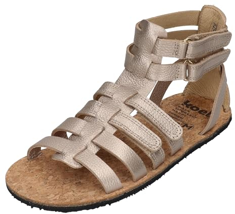 KOEL Barefoot - Kinder Sandalen - AURA METALLIC - champagne, Größe:34 EU