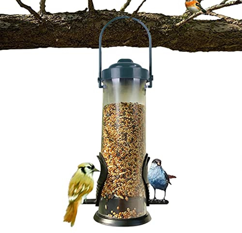Futterspender Für Wildvögel Vogelfutterhaus Zum Aufhängen Vogelfutterspender Aus Metall Wildvögel Hängend Vogelfutterhaus Vogelfutterstation Wetterfest Für Balkon, Garten, Terrasse