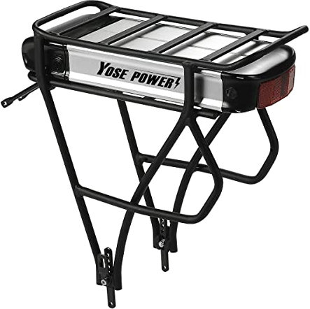 SEASON 36V Ebike Batterie avec Porte-Bagages 13Ah / 14.5Ah / 15.6Ah / 16Ah / 17.4Ah Lithium-ION Battery vélo électrique pour kit de Conversion 250-1000W