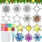 HEYIDAMAI 14 Stück Weihnachten Fensterbilder Basteln, Bastelvorlagen Weihnachten Kinder, Weihnachten Basteln Kinder, Sonnenfänger Bastelset Weihnachten, DIY Bastelset Weihnachten Kinder Geschenk.