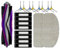 NKCVEZBW Compatible con Robot Aspirador Eureka NER800, Cepillo Lateral Principal, paño de mopa, Filtro Hepa, Accesorios, repuestos
