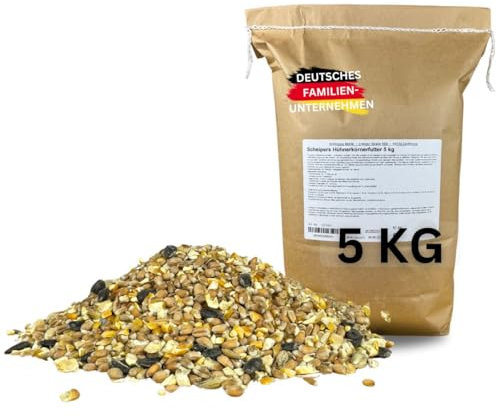 Scheipers Mühle Hühnerkörnerfutter 5kg – Premium Hühnerfutter – OHNE GENTECHNIK, HOCHWERTIG, NATÜRLICH & GESUND – ideal für Hühner, Legehennen, Enten, Gänse & Geflügel