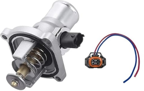 Termostato del liquido di raffreddamento del motore/adatto for Vauxhall Astra Meriva Vectra C Zafira Opel 1.6 1.8 24405922 55578419 25193683 25199828 55564891(1 pcs and Plug)
