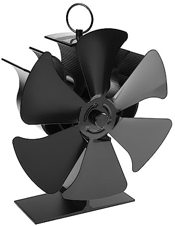 ERINGOGO Wärmebetriebener Ofenventilator Mit Flügeln Geräuschloser Heizlüfter Für Holzöfen Effiziente Luftzirkulation in Großen Räumen Ohne Stromverbrauch