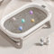 Baignoire Pliable pour Bébé avec Coussin Antidérapant – Design Portable pour la Maison et les Voyages - Benoire pour Bébé à Bain - Baignoire Pliante BB Facile à Nettoyer-A-43 * 71 * 18,5 cm (kaki)