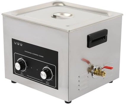 15l Ultrasonic Cleaner With Heater And Cleaning Basket, 400w Heating Power Commercial Sonic Cleaner, Ultrasonic Cavitation Machine For Cleaning Jewelry, Office Supplies, Eyeglasses, Watches