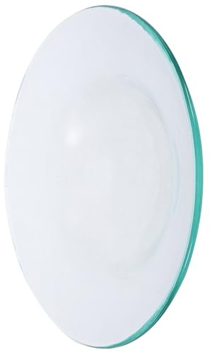 Plaque D'huiles Essentielles en Verre 10cm pour Chauffe-cire Double | Plat Transparent de Remplacement, Surface Lisse, Usage Aromathérapie, Accessoire Décoratif pour Maison