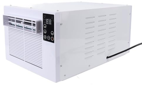 SEAFRONT Aire Acondicionado Portátil, Aire Acondicionado Industrial Pequeño, Pequeña Unidad de Aire Acondicionado de Refrigeración con Control Remoto para Exteriores, Tienda de (Enchufe europeo 220V)