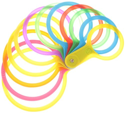 NIYANGLE Calibrador Frutas Plástico Medición Diámetro Anillos Colores Mixtos para Frutas y Cítricos Medios Herramienta Práctica para Productores y Mercados