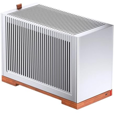 JONSBO T9 5.0 Version Mini ITX Computer Case - Aluminum Alloy Chassis with Standard PCI-E5.0 Graphics Card Extension Cable(T9 5.0 silvery)