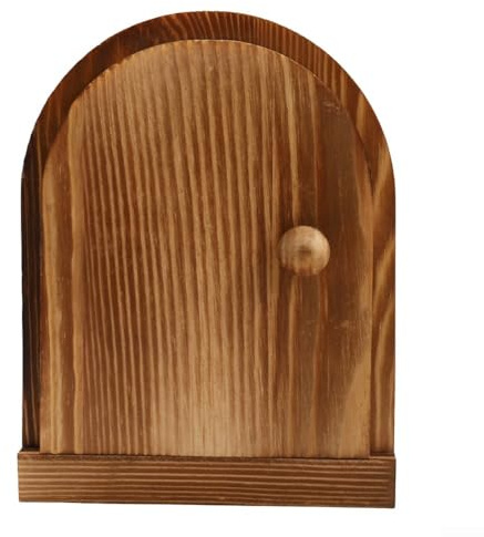 Cubierta para interruptor de puerta de hada, cubierta de salida de madera maciza, tapa decorativa para interruptor de luz, decoración de pared caprichosa, accesorios para el hogar de fantasía para