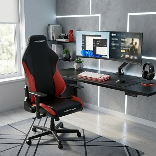 Möbel Akut DX Racer Drifting LDC23 NR Game Chair Chefsessel Schwarz Rot 3D-Armlehnen