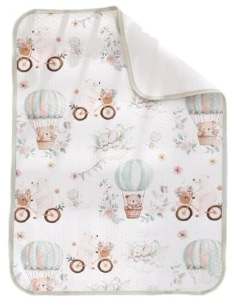 Reusable Changing Mat - Soft Absorbent Changing Mat 70 x 50 cm Washable Mat for Travel Toilet Training Bassinet Protection Lightweight Portable 160 g Nappy Changing Mat
