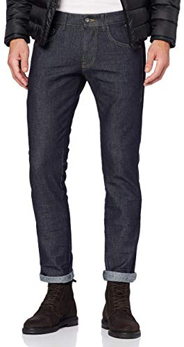 camel active Herren Jeans Hose Woodstock Stretchdenim Darkblue Used