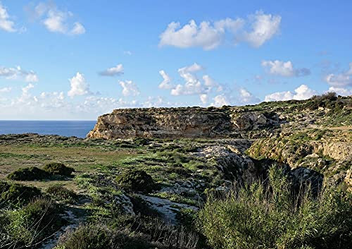 HANSEPUZZLE 44969 - Malta Puzzle 130 Teile | Natur Puzzle mit hochwertiger Puzzle Aufbewahrung: Kartonbox und wiederverschließbarem Beutel | Puzzle-Maße: 28,7 x 20 cm