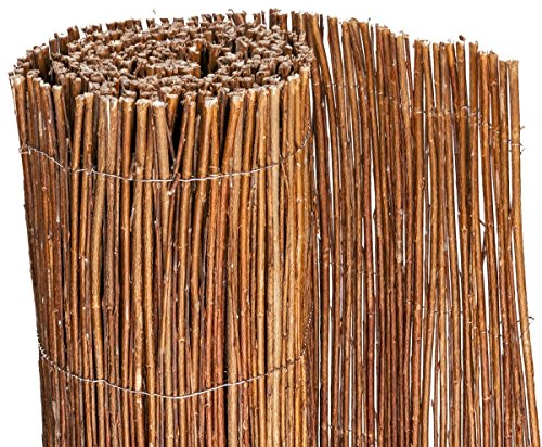 B-WARE Weidenmatte • 150cm hoch • 500cm lang • Sichtschutzmatte in 18 Größen · Weidenzaun für Garten, Balkon und Terrasse