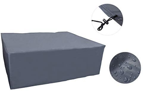 Laneetal Schutzhaube Gartenliegen Schutzhülle Gartenmöbel Oxford wasserdicht Abdeckplane Sonnenliege Abdeckung 218x77x55cm Anthrazit