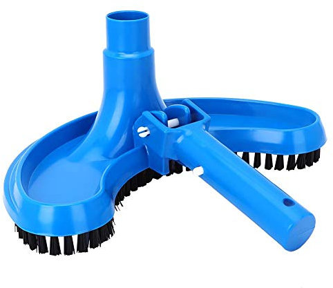 Tête d'aspirateur de Piscine Wifehelper, Accessoire de Nettoyage Incurvé en ABS Bleu pour Piscines et Bassins à Poissons