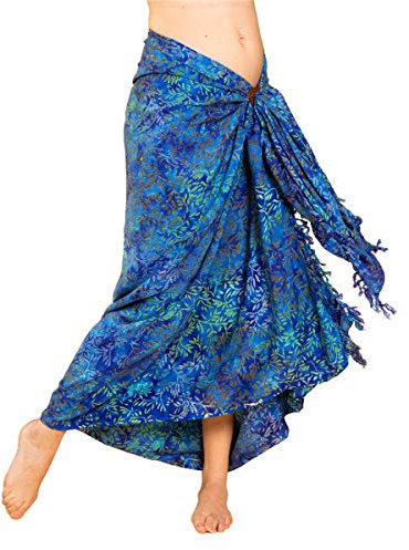 PANASIAM Sarong B109 green leaf, L