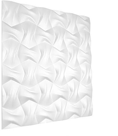 3D Wandpaneele - Große Auswahl an detaillierten Polystyrolplatten für effektvolle Wandgestaltungen, EPS deutliche Musterung, leicht und stabil - 1 Platte 60x60cm Kokarda Restposten