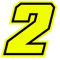 4R Quattroerre.it 13382 Numero Racing 2 Moto GP, Giallo Fluo, 10 x 10 cm