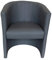 MartHome Cocktailsessel Club Tom - Hocker aus Kunstleder, Sessel für Wohnzimmer, Büro, Hotel - Sitzmöbel, Hotelmöbel Gepolsterter Stuhl Clubsessel Stuhl Loungesessel Cocktailsessel (Grau)