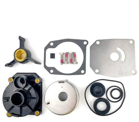 Johnson Evinrude 438592 Wasserpumpen-Reparatursatz für Außenborder 40PS 50PS mit Laufrad und Gehäuse, ersetzt Sierra 18-3454