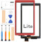 Écran de rechange pour Nintendo Switch Lite Touch Digitizer en verre trempé avec kit d'outils (rouge)