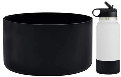 WK IEASON Protective Silicone Base Boot 12oz-24oz for Hydro Flask Wide Mouth/Standard Mouth, Anti-Slip Silicone Cover Bumper Compatible with Stanley Tumbler 40oz 30oz 20oz-2.83inch Bottom Diameter