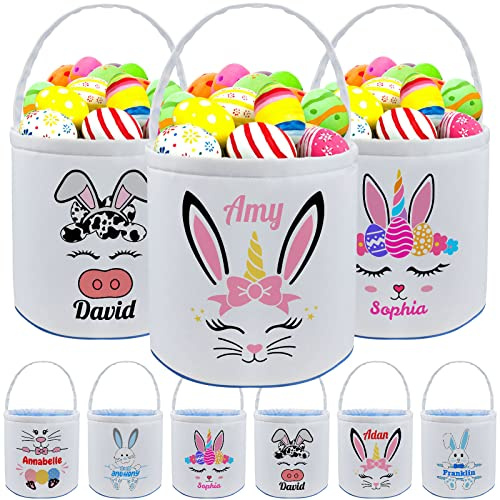 Personalisierter Osterkorb mit Namen für Mädchen und Kinder, personalisierbare Oster-Tragetasche, Geschenktüten