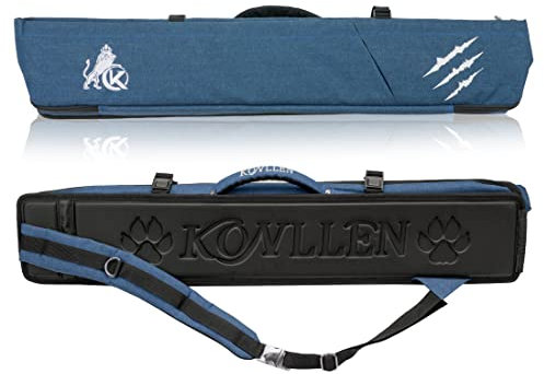 KONLLEN Queuekoffer für 3 x 4, 4 x 5, Oxford-Stoff, hohe Kapazität, für Billardqueue, Tragetasche