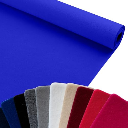 Primaflor Event- und Messeteppich Revexpo | 200x250 cm | Dunkelblau | Brandschutzklasse Bfl-s1, 5 mm Höhe, 680 g/m², glatte Oberfläche und individuell zuschneidbare Rollen bis 30 m Meterware