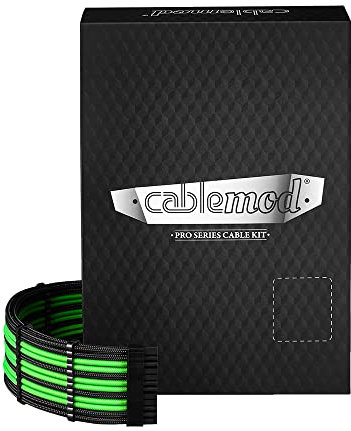 CableMod PRO ModMesh RT 12VHPWR Dual Cable Kit für ASUS/Seasonic/Phanteks - schwarz/hellgrün