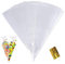 100 Stück Süßigkeiten Tüten, 25x13cm Candy Bar Tüten Bonbon Tüten Cone Tüte Cellophantüten mit 100 Stück Twist Ties Transparent Süßigkeiten Tüten Geschenktüten für Schokolade Bonbons Kekse