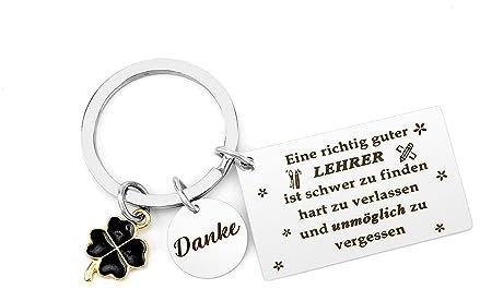 WRNZL Lehrer Geschenk, Dankeschön Geschenke, Abschiedsgeschenk Lehrer, Erzieher Geschenke Zum Abschied, Schlüsselanhänger Lehrer, Geschenke Erzieher Weihnachten, Geschenk Lehrer Weihnachten