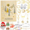 Avotto Schmuck Adventskalender 2023 für Frauen Erwachsene Mädchen, Weihnachten 24 Tage Countdown Kalender Xmas Box Geschenke für Teen Teenager Frau Freundin Tochter Mutter Set mit Ohrring Halskette